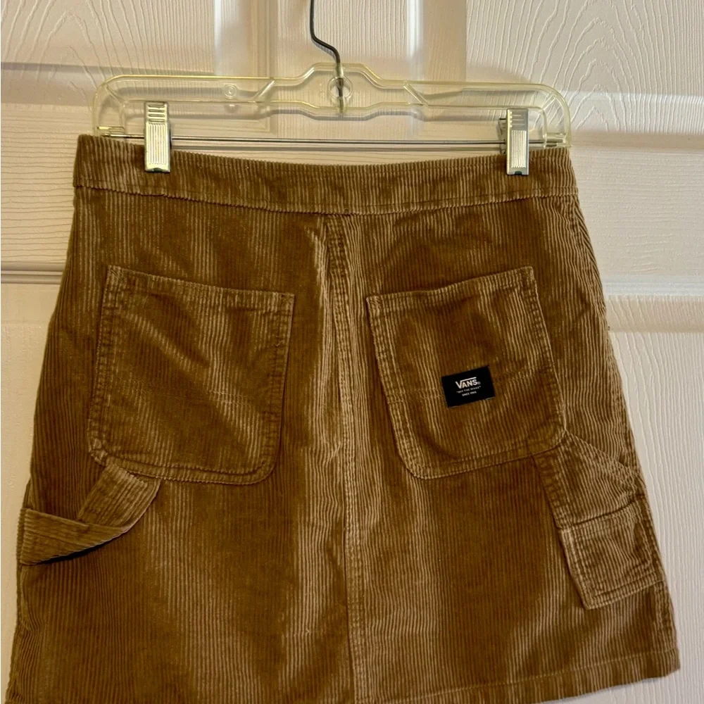 VANS Women's Ground Work Cord Mini Skirt size 26 - Picture 4 of 8